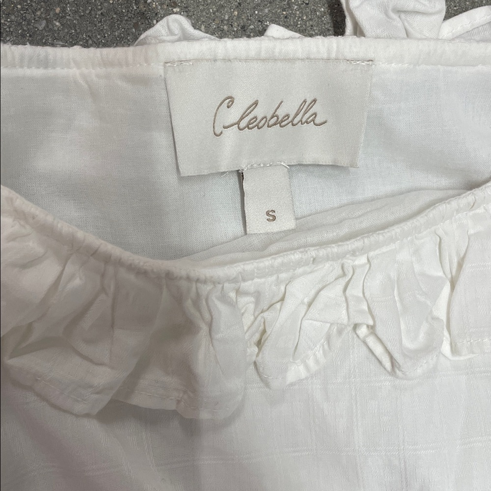 Cleobella White Ruffle Dress - Picture 2 of 9